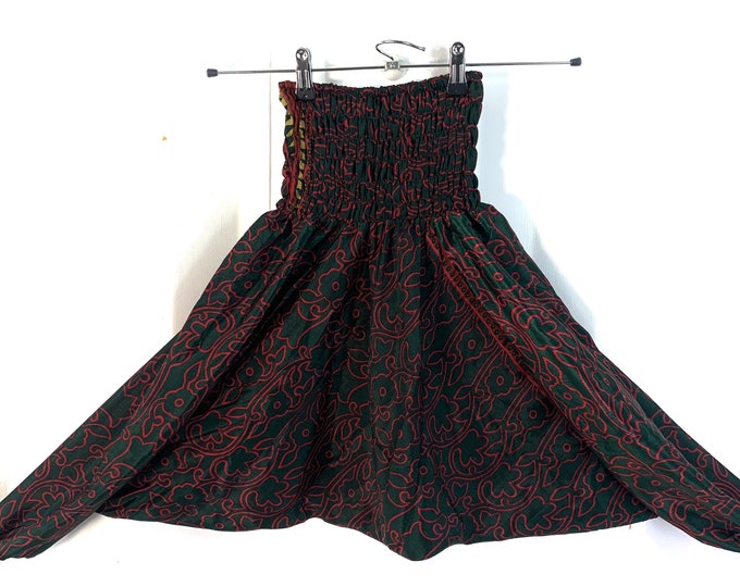 Child Size 5, Silk Harem Pants, Kids Drop-Crotch Trousers, Ali Baba, Afghan Pants.