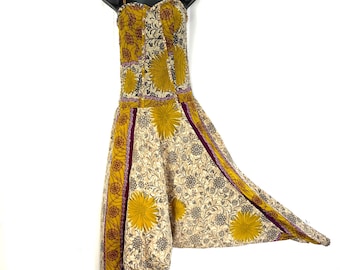 Cosima Harem Style Jumpsuit in Silk, One size. (All-in-one Women's Romper). SKU:560-1021