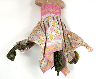Girls Silk Fairy Dress; 2-6 years - Hard Wearing - Easy Clean (SKU:900-7526)