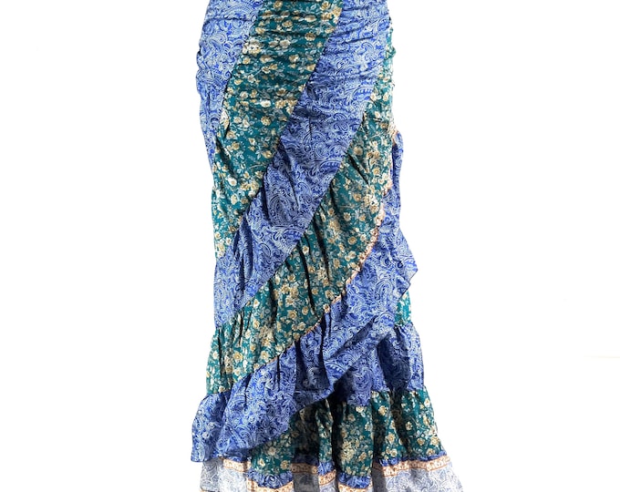 Kezia Gypsy Silk Wrap Skirt - Can be worn as a dress  (SKU:930-9926)