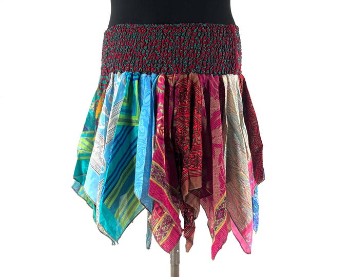 XL. Lilly Short Plus Size Mini Skirt. Harem style waist gives comfortable fit & flexibility. SKU:748-9434