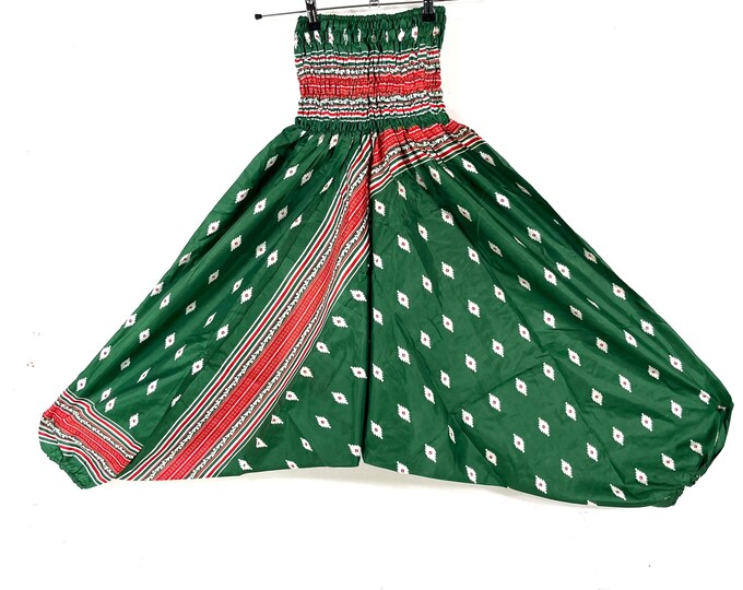 Harem Pants Silk One-Size Handmade; Drop Crotch Afghani Pants, Ali Baba Pants, Aladdin Pants, Unisex SKU:880-9251