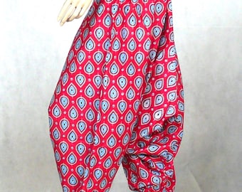 Drop Crotch Harem Pants; Cotton Afghani Pants Unisex Ali Baba Trousers Aladdin Pants Afghan Trousers SKU:850-0021