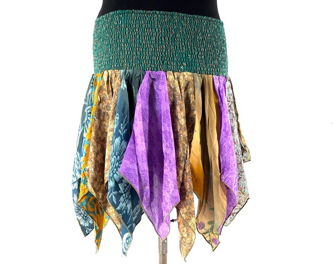 XL. Lilly Short Plus Size Mini Skirt. Harem style waist gives comfortable fit & flexibility. SKU:748-9430
