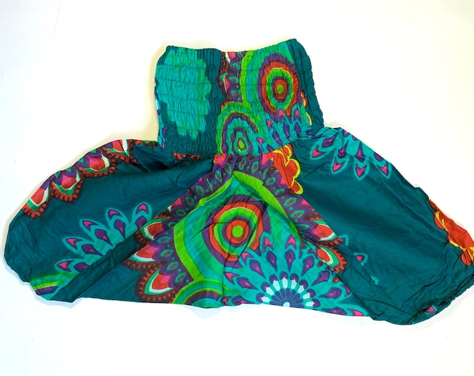 Child Size 2 Crawler, Cotton Harem Pants, Kids Drop-Crotch Trousers, Ali Baba, Afghan Pants