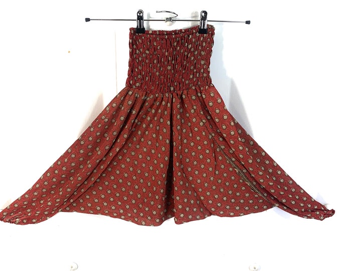 Child Size 5, Silk Harem Pants, Kids Drop-Crotch Trousers, Ali Baba, Afghan Pants.