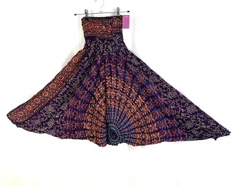 Rayon Harem Pants. Afghani Pants Woman, Ali Baba, Aladdin, Unisex, Afghan, Yoga Trousers Purple with yellow & Orange