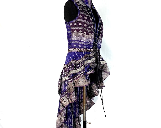 XL Isabella Corset  Dress - Steampunk - Silk Brocade (SKU:2001-2839)