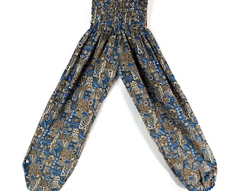 Tina Silk Pantaloon - One Size - Gypsy High Crotch Harem Trousers SKU:840-9418