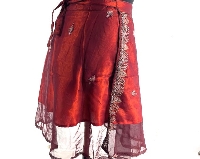 Aari Tari Mini Wrap Skirt - 2 layer (SKU:2010-9849)