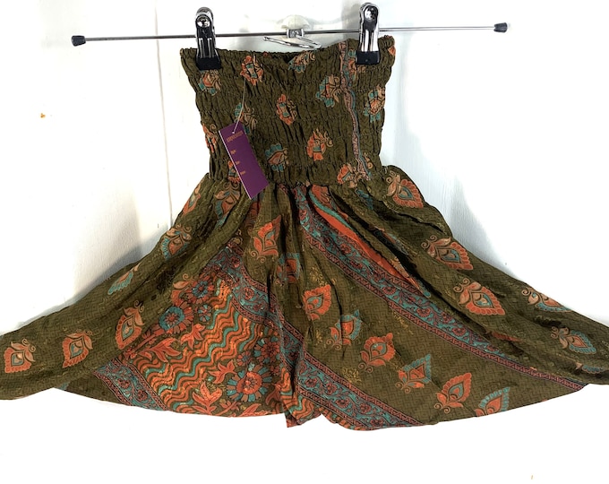 Child Size 4, Silk Harem Pants, Children's Afghans, drop-crotch, Ali Baba, yoga, unisex kids trousers.