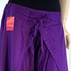 Purple Tulip Palazzo Pants in Rayon Split open leg harem trouser Why buy boring 14-16 (2XL) UK women's