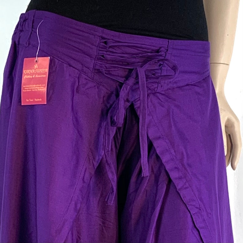 Purple Tulip Palazzo Pants in Rayon Split open leg harem trouser Why buy boring 14-16 (2XL) UK women's