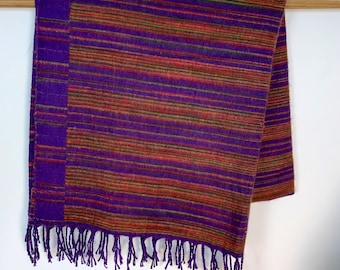 Warm Cosy Blanket 4 parties festivals & snuggling. A lovely soft touch, very warm, nice and lightweight Shawl Blanket Scarf Throw.