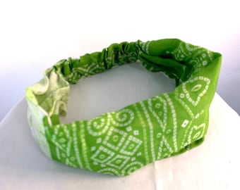 Silk Face Mask Headband Bandana, Recycled Silk Saris 100% Recyclable FIT Head circumference 19” to 23”