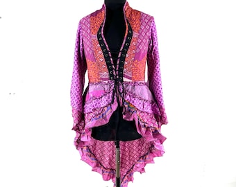 3XL Seraphina Corset Dress - Silk - Long Sleeves (SKU:1010-9297)