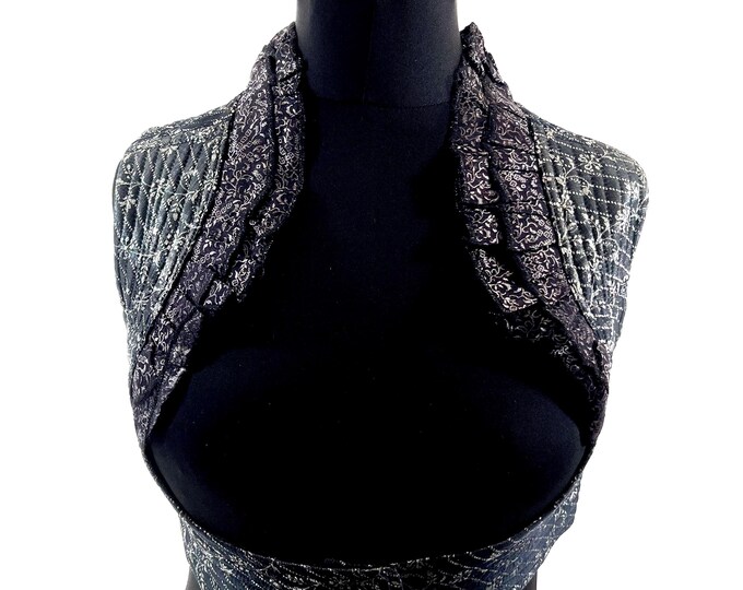 L. Underbust Corset Bustier Silk Brocade Top  SKU:443-8233