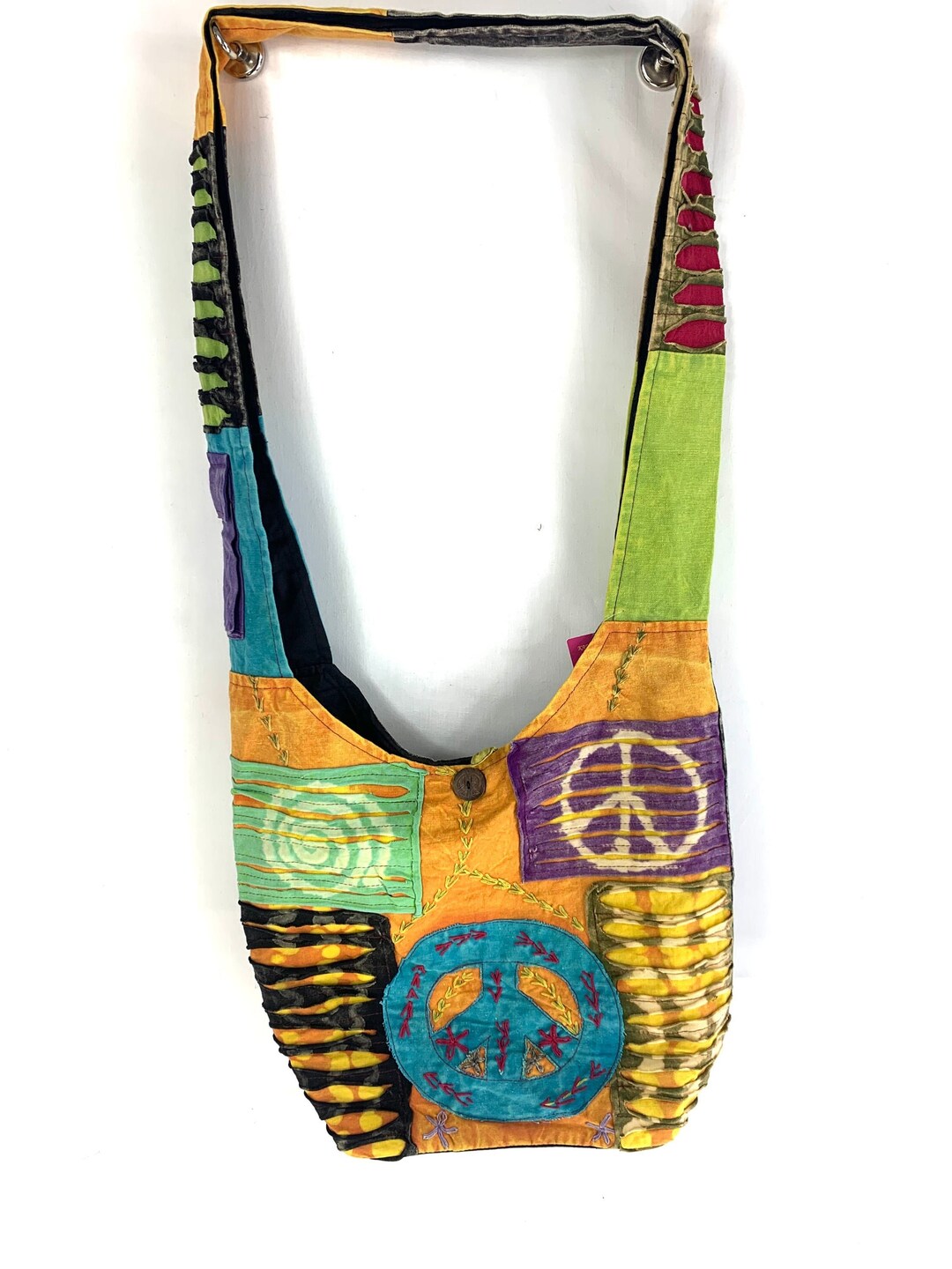 【hippiedippy】circle 2way bag Women Bag,handbags,cotton Bag Hippie Bag,hobo Bag,boho Bag