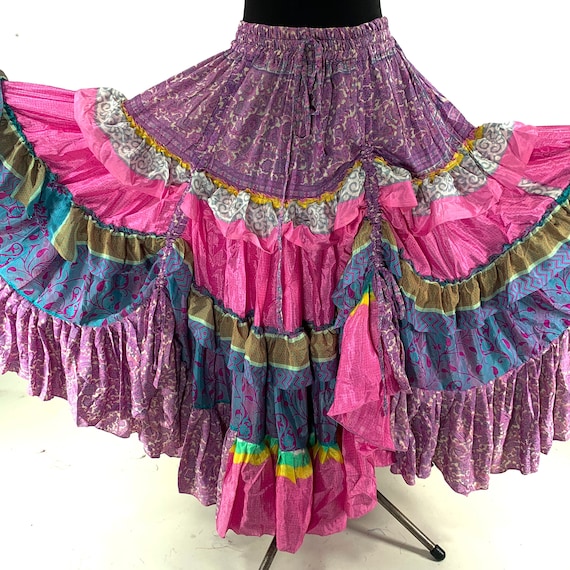 25ヤードスカート Jazmyn XL 25ヤード ジプシー ライト シルク スカート; ボヘミアン