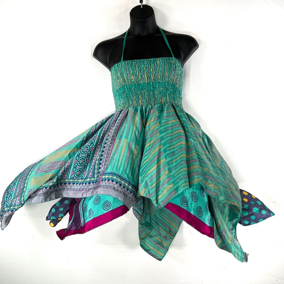 maternity fairy dress Maternity Plunging Neck Layered Ruffle Sleeve Mermaid Dress Gold / M main image 0