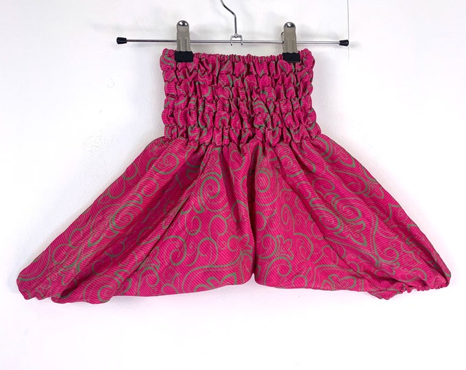 Child Size 1 Baby, Silk Harem Pants, A perfect gift, great for nappies. Kids Drop-Crotch Trousers, Afghani Pants