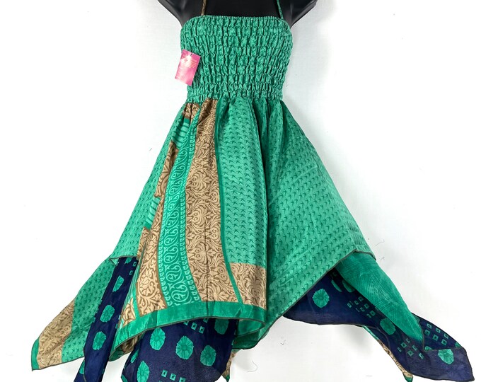 Ayeling Fairy Dress 38" (97cm) Midi Length, One size, Silky Summer, Bohemian, hippy, boho, gypsy, princess. SKU: 904-7256