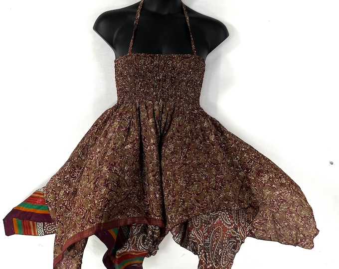 Gina Fairy Dress - Plus Size - 38" Long - Summer Silk (SKU:906-7856)