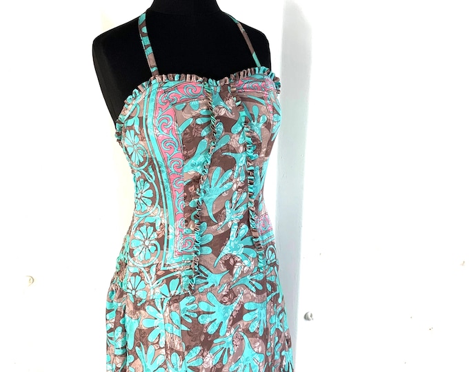 Ruby Fantasy Dress in Silk One Size (Elven Eco Dress) SKU:735-2093
