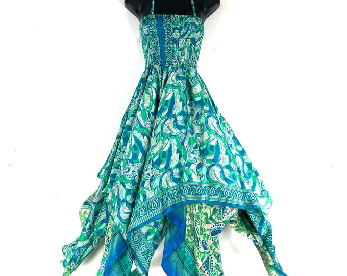Aurora Fairy Dress, Long Summer Silk Tall Girl Sundress 45" (One Size  SKU:902-10596)