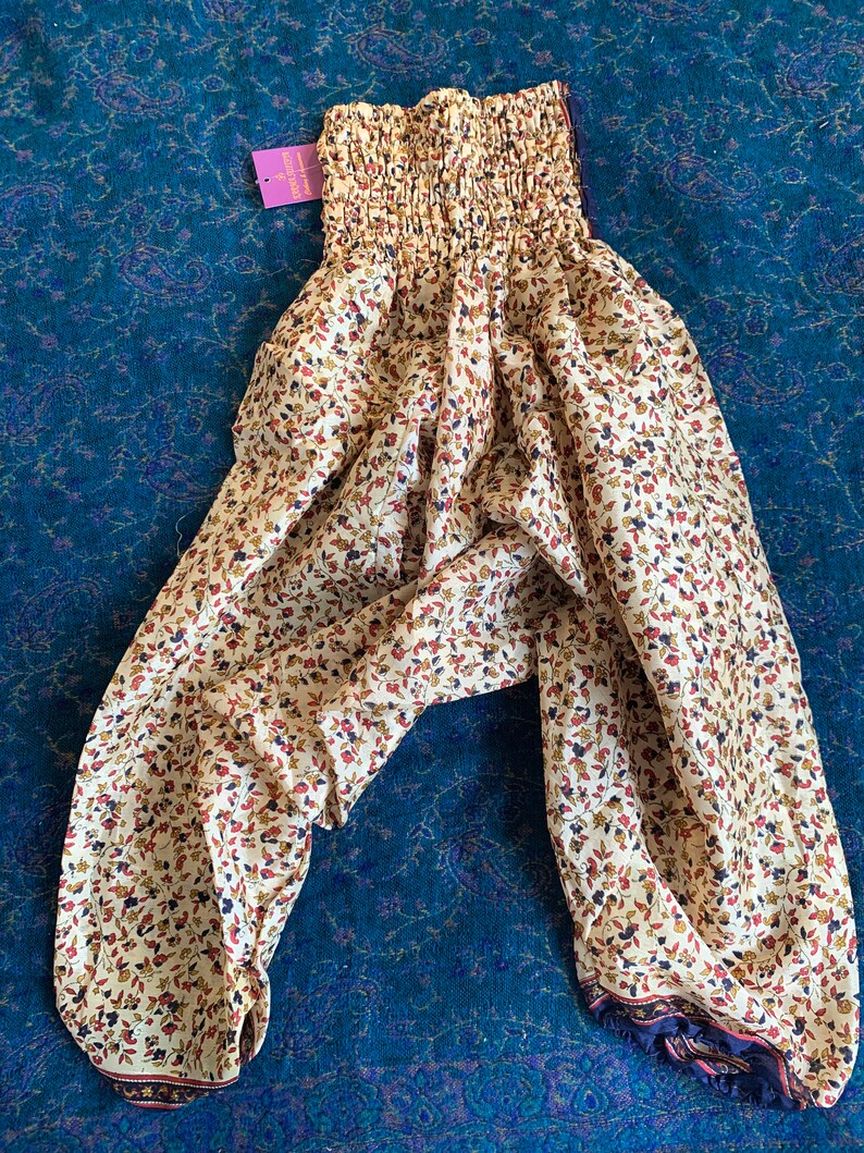 Child. Size 2 Crawler Harem Pants Silk. Kids DropCrotch Etsy