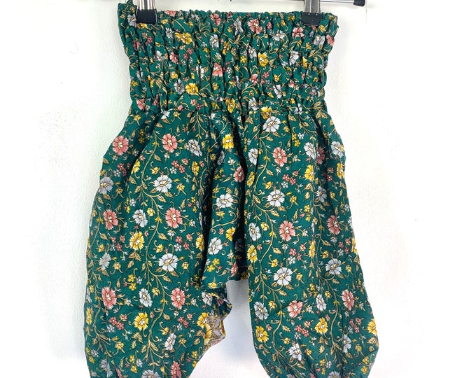 Child Size 1 Baby, Silk Harem Pants, A perfect gift, great for nappies. Kids Drop-Crotch Trousers, Afghani Pants