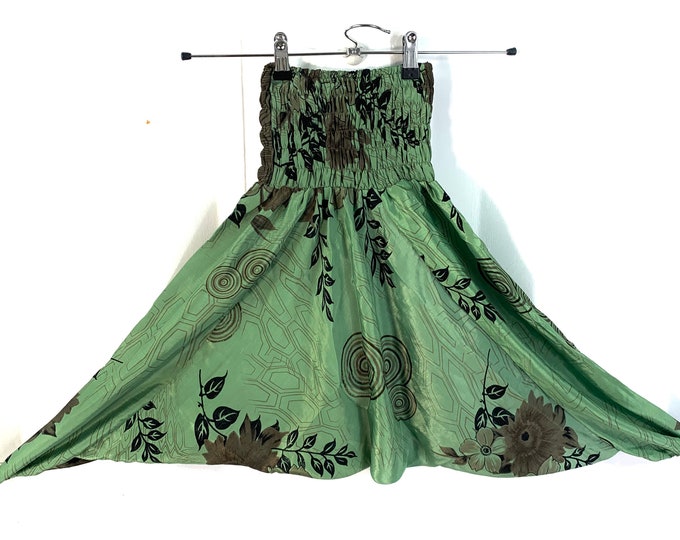 Child Size 5, Silk Harem Pants, Kids Drop-Crotch Trousers, Ali Baba, Afghan Pants.