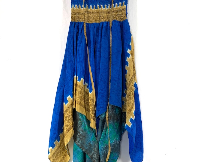 2XL Bust Lilian Fairy Dress - Long Silk Maxi Tall Girl Summer Dress SKU:909-6287