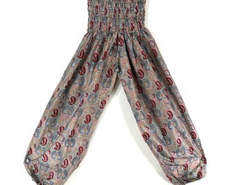 Tina Silk Pantaloon - One Size - Gypsy Harem Trousers (SKU:840-9406)