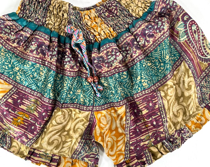 M/L. Silk Venus Shorts; Sexy Hot Pants, Soft Silky Boho Booty Shorts SKU:SS2-7566