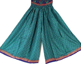2XL Corlissa Culottes -  Wide Leg Palazzo Pants - Summer Silk (SKU:837-8665)