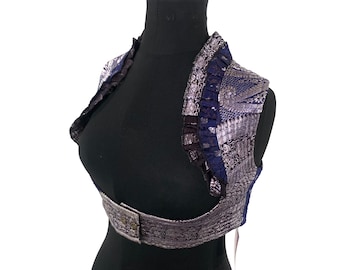 M.  Underbust Corset Top Silk Steampunk Tribal Bustier (SKU:442-6697)