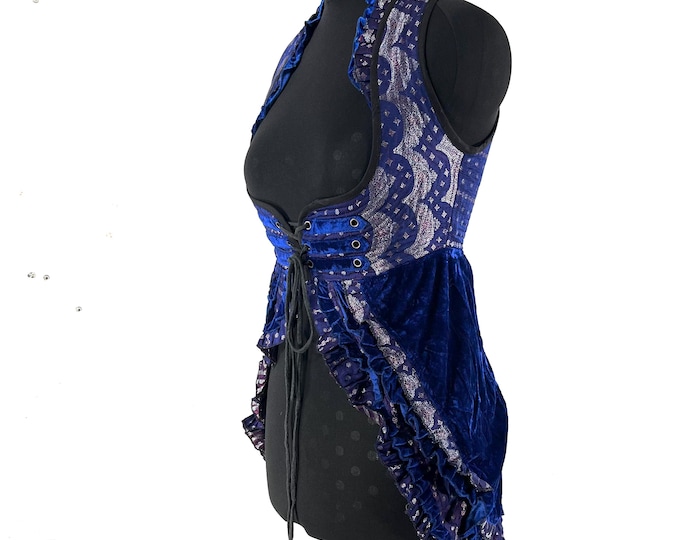 L. Celeste Velvet Underbust Corset Dress with adjustable skirt SKU:2123-9516