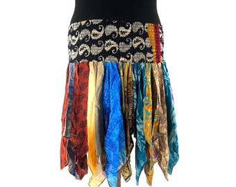 XL. Lilly Short Plus Size Mini Skirt. Harem style waist gives comfortable fit & flexibility. SKU:748-9439