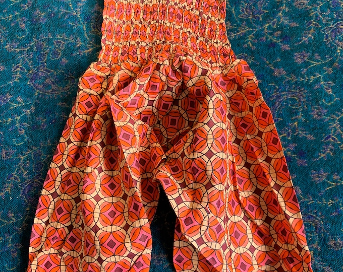 Child Size 1 Baby Cotton Harem Pants, Kids Drop-Crotch Trousers, Ali Baba, Afghan Pants