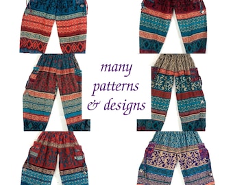 Boho Chic; Soft and Stylish Blanket Harem Pants for All-Day Comfort, Kambal Pants SKU:974