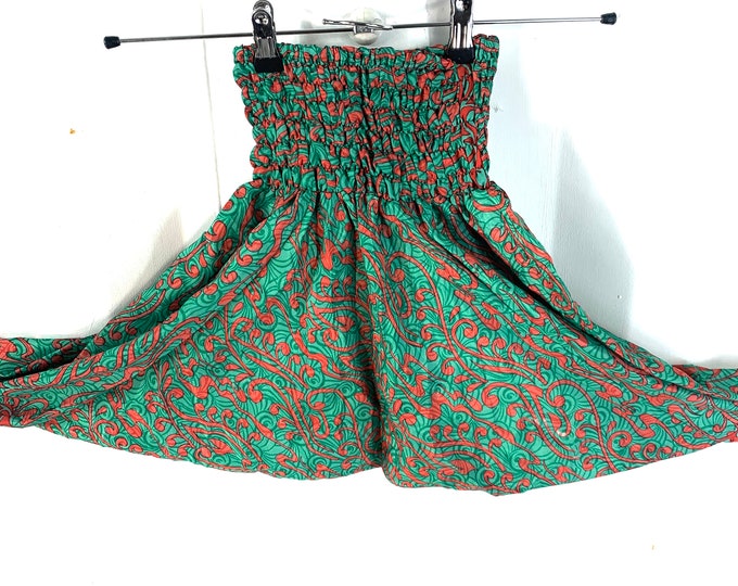 Child Size 4, Silk Harem Pants, Children's Afghans, drop-crotch, Ali Baba, yoga, unisex kids trousers.