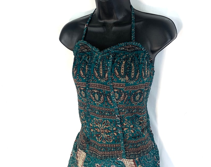 Cosima Jumpsuit - Harem Style. Silk, One size. All in one. Women's Dungarees Adult Romper Suit