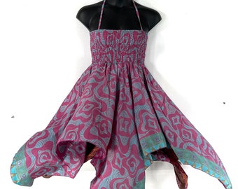Lara Fairy Dress - Plus Size -  43" Long - Summer Silk - Tall Girl - Maternity (SKU:905-7838)