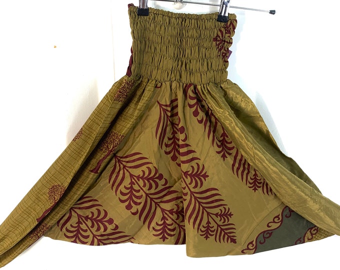 Child Size 5, Silk Harem Pants, Kids Drop-Crotch Trousers, Ali Baba, Afghan Pants.