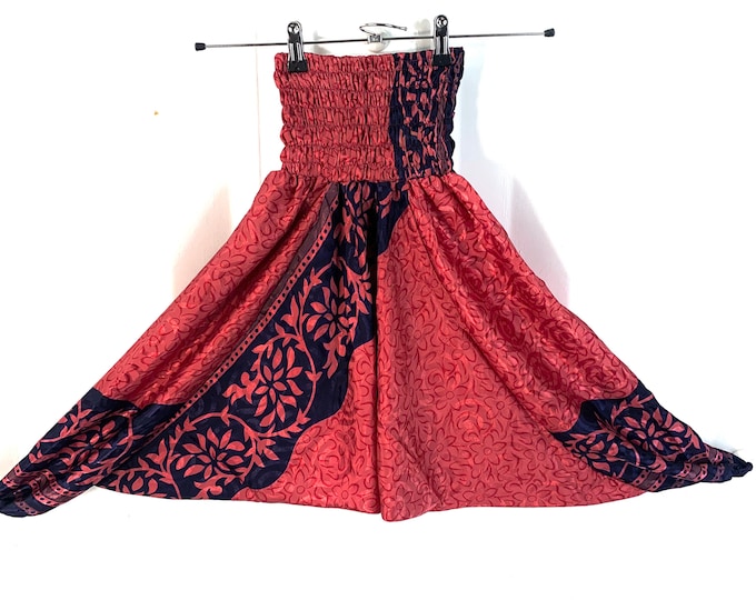 Child Size 5, Silk Harem Pants, Kids Drop-Crotch Trousers, Ali Baba, Afghan Pants.