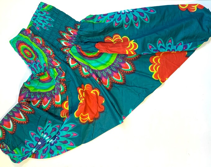 Child Size 4, Cotton Harem Pants, Afghans, drop-crotch, Ali Baba, toddler, unisex kids