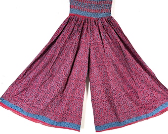 Corlissa Plus Plus Size Culottes in Summer Silk -2XL Elasticated Waist, Great for a fuller figure. (Wide Leg Palazzo Pants) SKU:837-8627