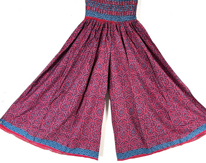 Corlissa Plus Plus Size Culottes in Summer Silk -2XL Elasticated Waist, Great for a fuller figure. (Wide Leg Palazzo Pants) SKU:837-8627