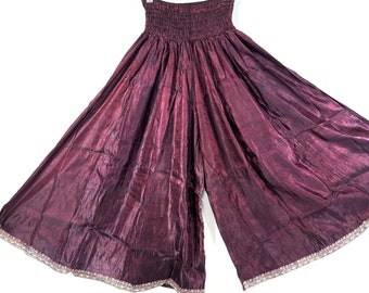 2XL Amy Culottes - Silk Brocade - Wide Leg Palazzo Pants (SKU:812-7454)